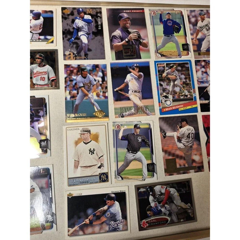 25 Card MLB Baseball Card Lot Barry Bonds Ken Griffey Jr Kirby Puckett Don...